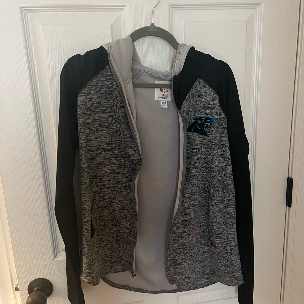 Carolina panthers full zip jacket with hood